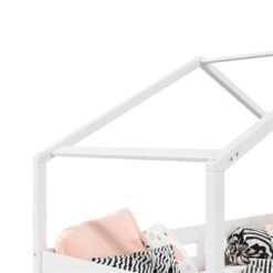 Hausbett ENA 90 X 200 Cm Mit Rausfallschutz Und Zwei Schubladen In Weiß -Möbelhaus 71381 3