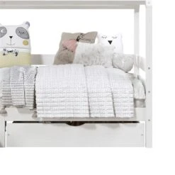 Hausbett CLIA In 90 X 200 Cm Aus Massiver Kiefer Mit 2 Schubladen In Weiß -Möbelhaus 71391 5