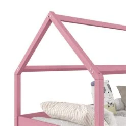 Hausbett CLIA In 90 X 200 Cm Aus Massiver Kiefer Mit 2 Schubladen In Rosa -Möbelhaus 71393 3