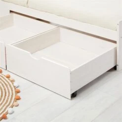 Bett Mit Stauraum MIA 90x200 Cm, Kiefer In Weiß/rosa 10 Bett Mit Stauraum MIA 90x200 Cm, Kiefer In Weiß/rosa -Möbelhaus 7144 AC4