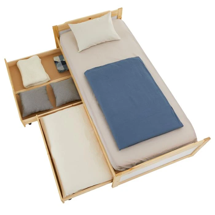 Bett Mit Stauraum FRITZ 90x200 Cm, In Natur 5 Bett Mit Stauraum FRITZ 90x200 Cm, In Natur – Bild 3