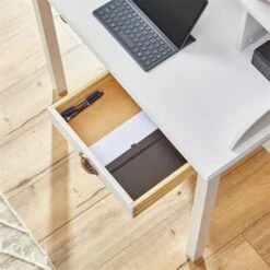 Sekretär MARLENE Mit 2 Schubladen Und 6 Fächer In Weiß -Möbelhaus 7203 AC4