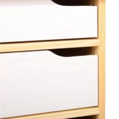 Schreibtisch HUGO In Kiefer Massiv In Natur/weiß Mit 5 Schubladen -Möbelhaus 7211 3