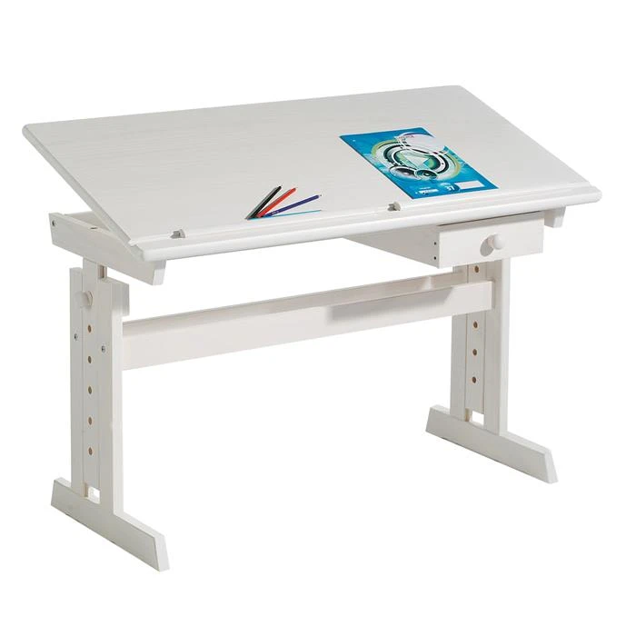 Kinderschreibtisch FLEXI Höhenverstellbar In Weiß 3 Kinderschreibtisch FLEXI Höhenverstellbar In Weiß
