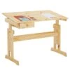 Kinderschreibtisch FLEXI Höhenverstellbar In Natur
