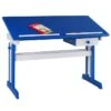 Kinderschreibtisch FLEXI Höhenverstellbar In Weiß/blau -Möbelhaus 7224 0 N1