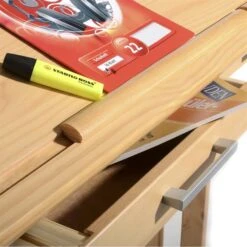 Kinderschreibtisch OLIVIA Aus Kiefer Mit Schubladen Buchefarben -Möbelhaus 7229 3