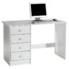 Schreibtisch ARNE Mit 4 Schubladen In Weiß