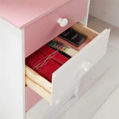 Schreibtisch ARNE Mit 4 Schubladen In Weiß/rosa -Möbelhaus 7241 AC5