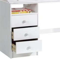 Kinderschreibtisch KEVIN Neigungsverstellbar Weiß -Möbelhaus 7257 2 N1