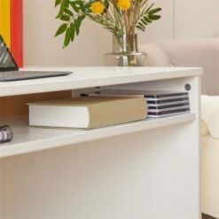 Schreibtisch ALICE Mit Ablagefach In Weiß -Möbelhaus 7263 AC3