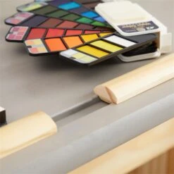 Kinderschreibtisch FLEXI Höhenverstellbar In Natur/grau -Möbelhaus 7266 AC7