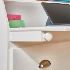 Sekretär GOMES Mit 3 Schubladen Und 2 Fächer Aus Kiefer Weiß 11 Sekretär GOMES Mit 3 Schubladen Und 2 Fächer Aus Kiefer Weiß -Möbelhaus 7270 AC5