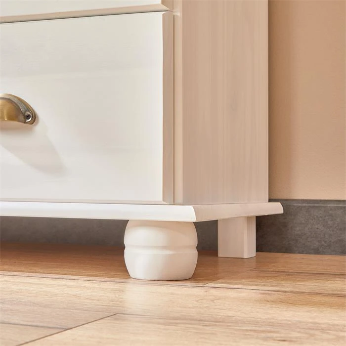 Sekretär GOMES Mit 3 Schubladen Und 2 Fächer Aus Kiefer Weiß 8 Sekretär GOMES Mit 3 Schubladen Und 2 Fächer Aus Kiefer Weiß – Bild 6