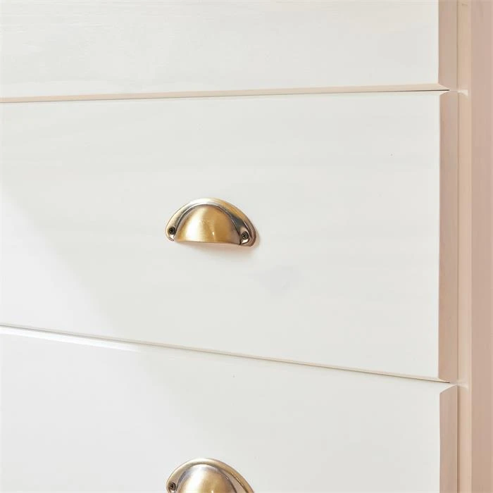 Sekretär GOMES Mit 3 Schubladen Und 2 Fächer Aus Kiefer Weiß 7 Sekretär GOMES Mit 3 Schubladen Und 2 Fächer Aus Kiefer Weiß – Bild 5