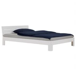 Massivholzbett THOMAS 140x200 Cm, In Weiß -Möbelhaus 72854 1