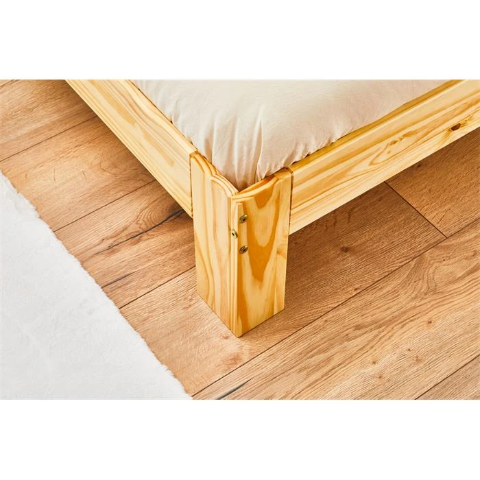 Massivholzbett THOMAS 140x190 Cm, Kiefer Natur 7 Massivholzbett THOMAS 140x190 Cm, Kiefer Natur – Bild 5