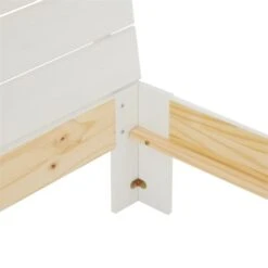 Massivholzbett THOMAS 140x190 Cm, Kiefer Weiß -Möbelhaus 72860 5