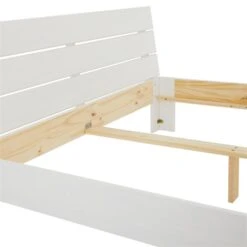 Massivholzbett THOMAS 140x190 Cm, Kiefer Weiß -Möbelhaus 72860 6