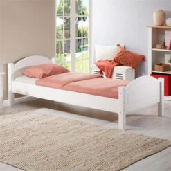 Massivholzbett FLIMS In Weiß In 90 X 190 Cm -Möbelhaus 72903 AC0