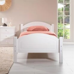 Massivholzbett FLIMS In Weiß In 90 X 190 Cm -Möbelhaus 72903 AC1