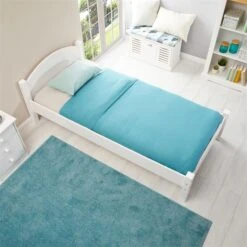 Massivholzbett MARIE EInzelbett 90 X 190 Cm Kiefer Weiß -Möbelhaus 73003 AC3