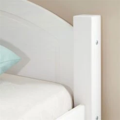 Massivholzbett MARIE EInzelbett 90 X 190 Cm Kiefer Weiß -Möbelhaus 73003 AC4