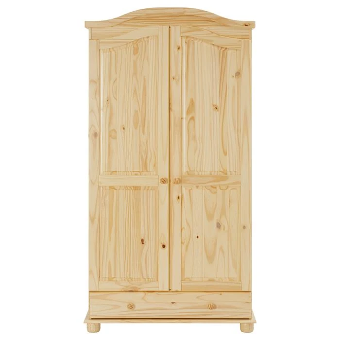 Kleiderschrank BERGEN Mit 2 Türen, Kiefer Natur 4 Kleiderschrank BERGEN Mit 2 Türen, Kiefer Natur – Bild 2