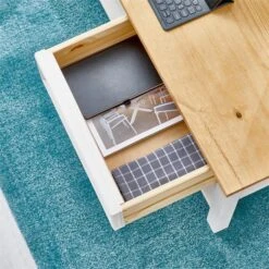 Couchtisch TEQUILA, Kiefer Massiv Weiß/braun, Mit 2 Schubladen, Mexiko 11 Couchtisch TEQUILA, Kiefer Massiv Weiß/braun, Mit 2 Schubladen, Mexiko -Möbelhaus 80887 AC4