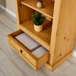 Bücherschrank TEQUILA, Kiefer Massiv Braun, Mexiko -Möbelhaus 81229 A0 6N