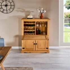 Weinschrank TEQUILA, Kiefer Massiv, Mexico -Möbelhaus 81268 A0 3N