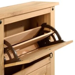 Schuhkipper TEQUILA, Kiefer Massiv, Mit 2 Klappen, Mexiko -Möbelhaus 81279 3