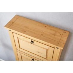 Schuhschrank TEQUILA, Kiefer Massiv, Mit 4 Klappen, Mexiko -Möbelhaus 81314 A5