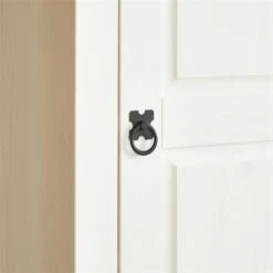 Schuhschrank TEQUILA, Kiefer Massiv Weiß/braun, Mit 2 Schubladen Und 8 Fächer, Mexiko -Möbelhaus 81325 AC5