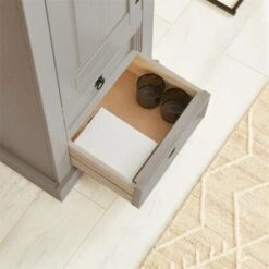 Schuhschrank TEQUILA, Kiefer Massiv Grau/braun, Mit 2 Schubladen Und 8 Fächer, Mexiko -Möbelhaus 81326 AC7