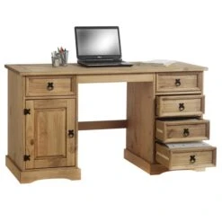 Mexiko Schreibtisch TEQUILA, Kiefer Massiv -Möbelhaus 81384 1 N1