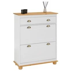 Schuhkipper COLMAR In Weiß/braun Mit 2 Klappen