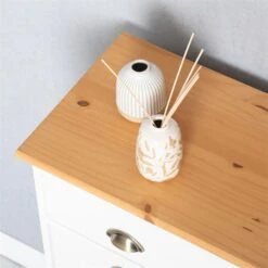 Schuhkipper COLMAR In Weiß/braun Mit 2 Klappen -Möbelhaus 8291 A0 4N