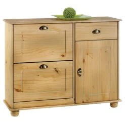 Schuhschrank COLMAR, Kiefer Gebeizt