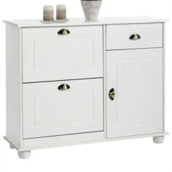 Schuhschrank COLMAR, Kiefer In Weiß