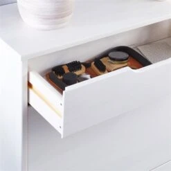 Schuhkipper BASIL Mit 2 Kipper Und 1 Schublade In Weiß, Kiefer Massiv -Möbelhaus 84007 A0 7N