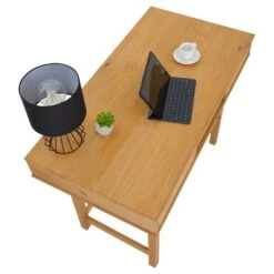 Schreibtisch SALSA Mit 2 Schubladen, Gebeizt Gewachst -Möbelhaus 91409 3