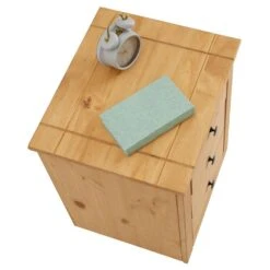 Nachttisch CANCUN Aus Kiefer Mit 3 Schubladen -Möbelhaus 91414 3