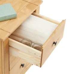 Nachttisch CANCUN Aus Kiefer Mit 3 Schubladen -Möbelhaus 91414 4