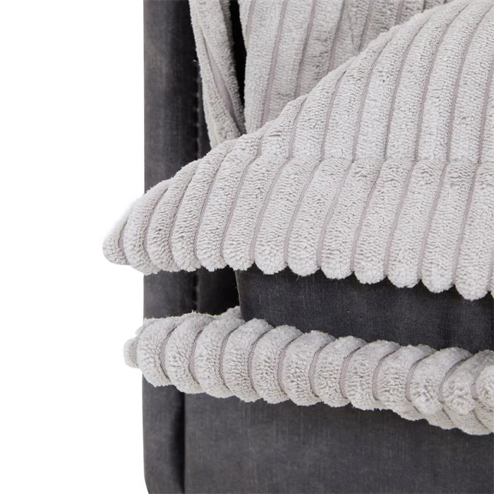 Ecksofa SUBLIMUS Gepolstert, Cord In Hellgrau 6 Ecksofa SUBLIMUS Gepolstert, Cord In Hellgrau – Bild 4