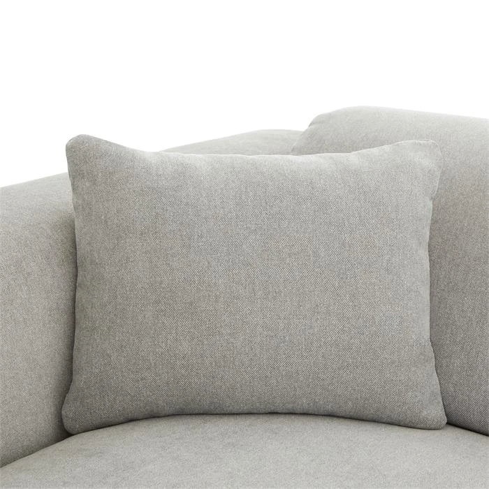 Ecksofa NUBES Inkl. Kissen, Chenille In Hellgrau 6 Ecksofa NUBES Inkl. Kissen, Chenille In Hellgrau – Bild 4