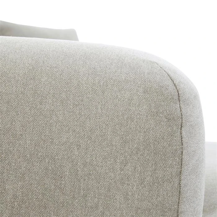 Ecksofa NUBES Inkl. Kissen, Chenille In Hellgrau 7 Ecksofa NUBES Inkl. Kissen, Chenille In Hellgrau – Bild 5