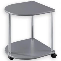 Beistelltisch FELINA Mit Rollen Grau