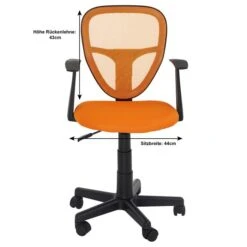 Kinderdrehstuhl STUDIO In Orange Mit Armlehnen -Möbelhaus 93045 4