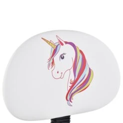 Drehstuhl UNICORN Für Kinder, Höhenverstellbar, Kunstleder In Weiß -Möbelhaus 93074 2